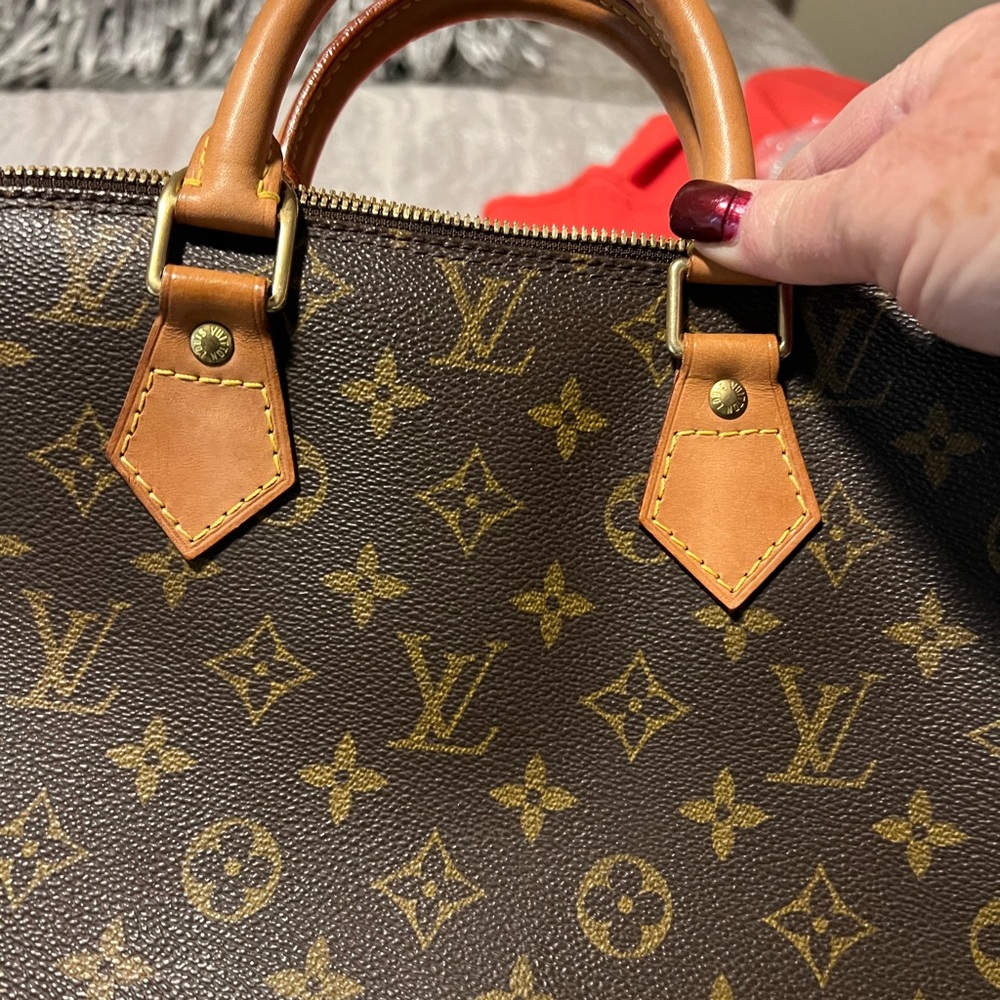 Louis Vuitton Brown Monogram Satchel - Picture 3 of 6